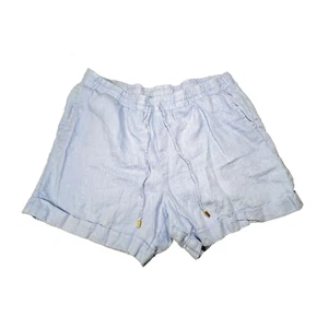 Womens Linen Shorts L Ellen Tracy Casual Stylish Old Money Relaxed Casual Summer - Picture 1 of 9