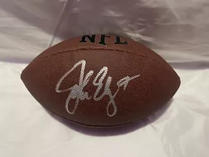 Denver Broncos JOHN ELWAY Signed NFL Football JSA - Picture 1 of 2