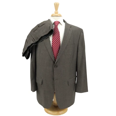 Banana Republic Modern Fit Brown Taupe 100% Wool Mens Suit 44R W38 - Image 1 of 4
