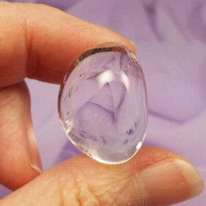 Piedra de tambor de cuarzo transparente grado A bellamente transparente 13,9 g SN47416A - Imagen 1 de 4