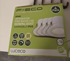 Luceco Ef450 4 Integrated Fire Rated Led Downlight Dimmable Ip65 Spotlight