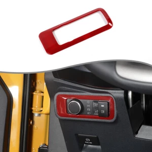 Interior HeadLight Switch Cover Trim Frame Accessories For Ford Bronco 2021+ Red - Picture 1 of 10