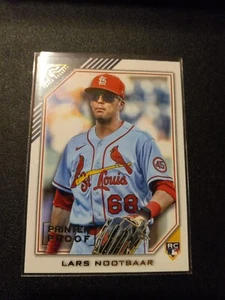 2022 Topps Gallery Printer Proof Lars Nootbaar Rookie Card #12 Cardinals - Picture 1 of 2