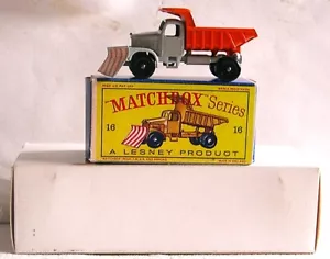 Match. 16c grey/orange Scammel Snow Plough, box well reprò. OFFERTA ! - Foto 1 di 6