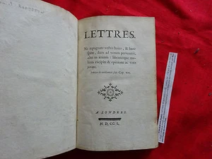 BARJETON (Daniel) - Lettres. Ne repugnate etc…. 1750. - Picture 1 of 4