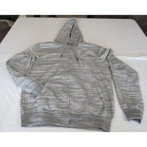 ECKO unltd Fleecejacke mit Kapuze grau Herren Größe S Reißverschluss vorne - Bild 1 von 5
