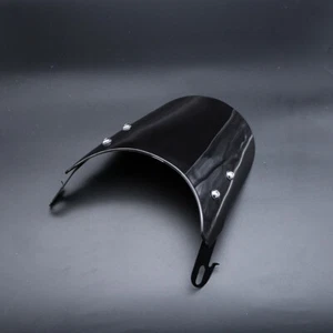 Parabrisas deflector de viento de 5-7"" negro para Honda Yamaha KTN - Imagen 1 de 12