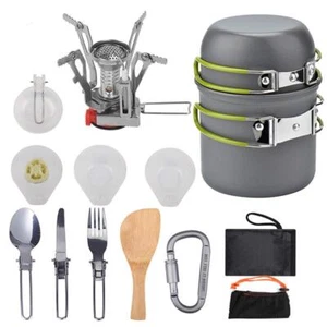 Kit de estufa de utensilios de cocina al aire libre para acampar con mochila - Picture 1 of 9