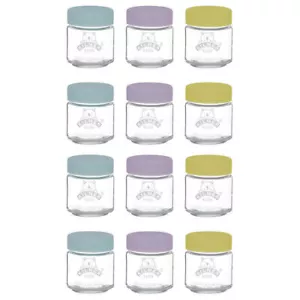 Kilner Kids 12pc Glass Jar Canister Baby Food Storage Set W/ Lid - 110ml - Picture 1 of 3