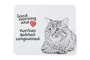 Kurilianer Bobtail Cheveux Longs Tapis de Souris Avec Chat Art-Dog - Photo 1/7