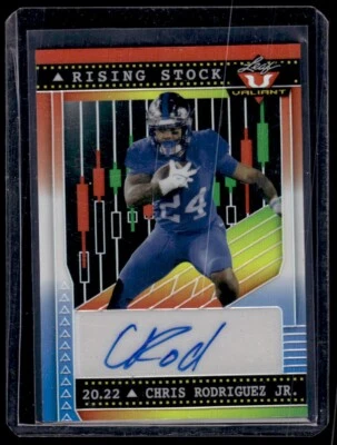 2022 Leaf Valiant Rising Stock Auto Chris Rodriguez Jr. Auto 2/7 #RS-CRJ - Image 1 of 2