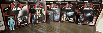 Super 7 REACTION ALIEN Lote De 5 Juego Completo FIGURAS DE ACCIÓN - NUEVO EN CAJA Foto 1 de 4