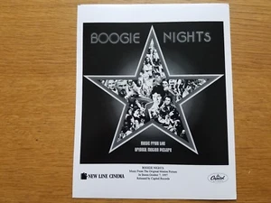 BOOGIE NIGHTS Soundtrack Promotional 8x10 BLACK & WHITE Press Photo  - Picture 1 of 2