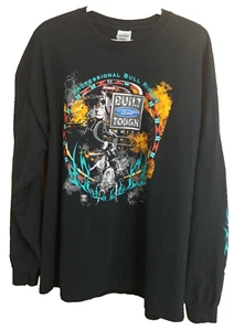 Camiseta Profesional Bull Riders PBR 2XL Negra Manga Larga Construida Ford Resistente - Imagen 1 de 5