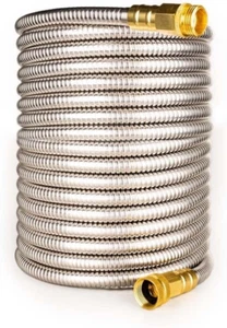 Stainless Steel Garden Hose: Durable Quality Metal with High-Pressure Water Outp - Picture 1 of 23