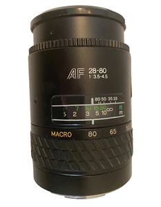 Tokina AF Zoom 28-80mm f/3.5-4.5 for Minolta MI-A lens - Picture 1 of 4