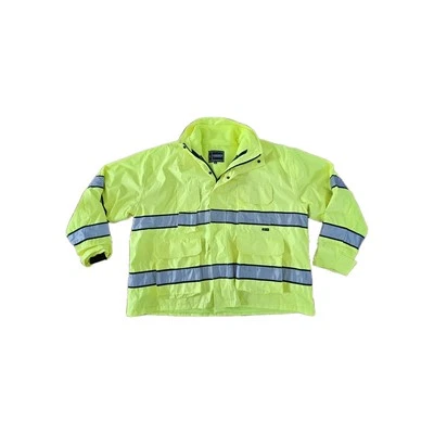 Gerber Outerwear Jacket Safety Yellow XL With Hood EMT/FD Medix 3 In 1  - Image 1 of 4