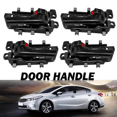 2*Par de manijas de puerta interiores negras aptas para Kia Forte Koup/sedán/hatchback 2010-2013 L+R Foto 1 de 4