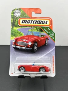 Matchbox 2018 Mainline MBX Road Trip '63 Austin Healey Roadster Red #87 - Picture 1 of 4