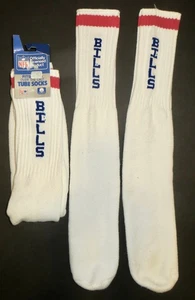 NUEVO CON ETIQUETAS Nueva Etiqueta Retro Vintage CALCETINES BUFFALO BILLS + PAR DE BONIFICACIÓN Licencia Oficial EE. UU. - Imagen 1 de 13