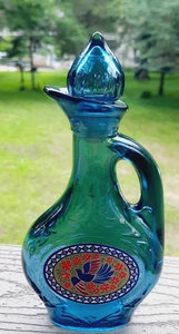 Seltener Avon Vintage blauer Glas Perser Krug schwer fassbar schäumende Badeflasche leer - Bild 1 von 7