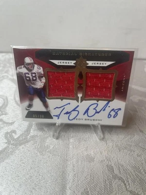 2013 Ultimate collection Tedy Bruschi Autographed Football Jersey Card  /30 - Image 1 of 2