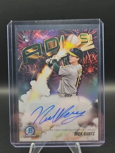 2025 Bowman Chrome Adios Auto Nick Kurtz Rookie RC Athletics Rookie Of The Year - Bild 1 von 2