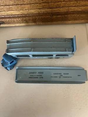 Vintage Dinky Toys Bedford Truck & Pullmore Car Transporter + Loading Ramp 994 - Image 1 of 4