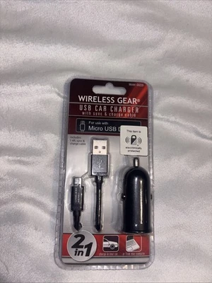 беспроводное оборудование usb автомобильное зарядное устройство с 4 фута micro usb синхронизация и зарядный кабель - Изображение 1 из 2