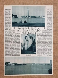 Brindisi 4 novembre 1933 Inaugurazione del Monumento al Marinaio Italiano Puglia - Picture 1 of 1