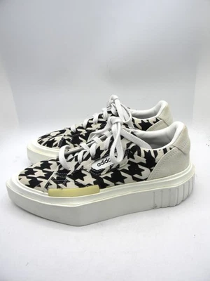 ADIDAS Originals Black & White Hypersleek Houndstooth Platform Sneakers Sz 5.5 M - Image 1 of 4