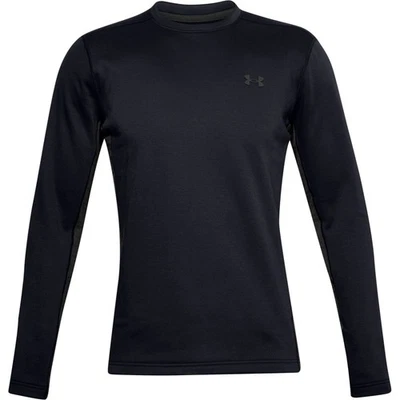 Under Armour 1360449 Men's Extreme Twill Base Crew Baselayer Shirt, Black, Small - Image 1 of 4