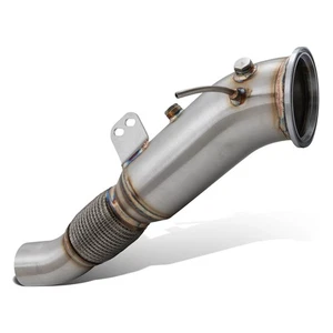 TUYAU DE DÉCAT AVANT ÉCHAPPEMENT SPORT EN ACIER INOXYDABLE 4,5" POUR BMW X3 X4 G01 G02 M40I 16-19 - Photo 1/8