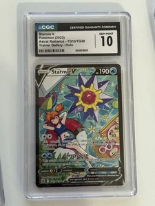 CGC Gem Mint 10 Pokémon TCG Starmie V TG13/TG30 Astral Radiance Trainer Gallery - Bild 1 von 1
