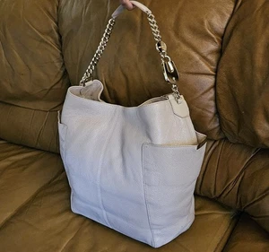 Women's Jimmy Choo Beige Glitter Leather Luxury Shoulder Bag Tote - Picture 1 of 22