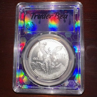 1984 Mo-1oz Silver Mexico Libertad "Lettered Edge" PCGS MS 66 "TraderBea" - Image 1 of 4