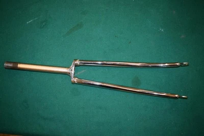 Mercier fork 1'' steel Chrome 215mm steerer length threaded Vintage 1970s used - Image 1 of 4