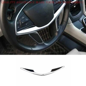 For Cadillac CT6 2016-2020 Chrome Steel Steering Wheel Control Cover Trim new 1X - Picture 1 of 7