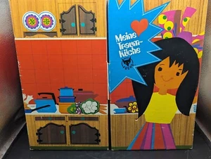 Vintage Fuchs German Tin Cardboard Toy Kitchen Dollhouse Meine Traum Kuche - Picture 1 of 15