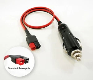 Adaptador de enchufe de cigarrillos para automóvil macho de 12 V se adapta a ANDERSON POWERPOLE Sermos 15 amperios voltios - Imagen 1 de 4