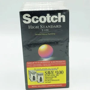 Set of Four Scotch HS T-120 VHS Tape - Picture 1 of 5