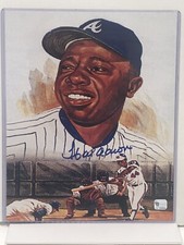 Hank Aaron Signed 8 x 10 Photo Atlanta Braves GAI Authenticated