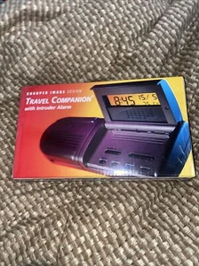 Sharper Image Travel Companion - Alarm Clock,Flashlight,Smoke and Intruder Alarm - Picture 1 of 8