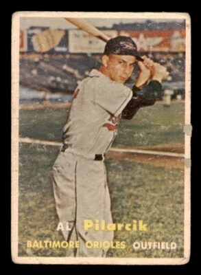 1957 Topps Baseball #311 Al Pilarcik PR *f1 - Image 1 of 2