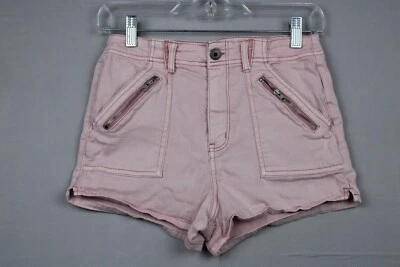 Abercrombie Fitch Kids Pink Shorts Girls Size 16 Zippers Front Pockets Summer - Image 1 of 4