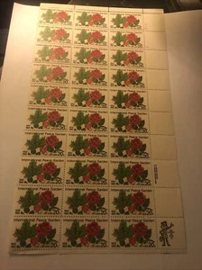 1982 #’d Block of 30 INTERNATIONAL PEACE GARDEN 1932-1982 20 cent Stamps, MNH! - Picture 1 of 4