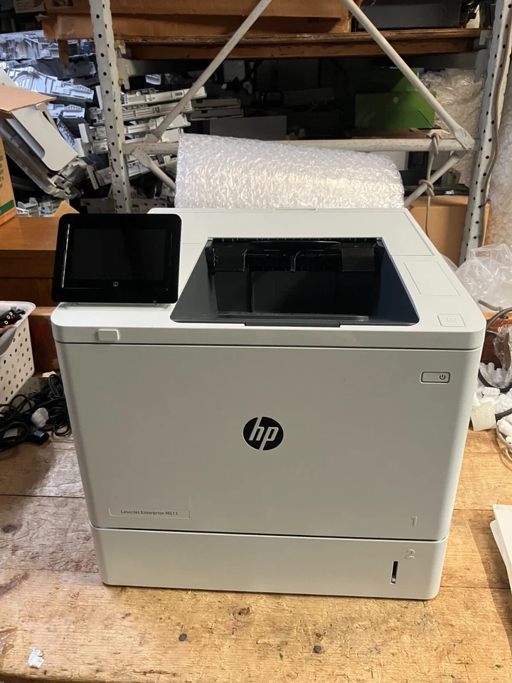 HP Laserjet M611dn Printer*Cleaned & Serviced* Warranty *COUNT 48,710* - Image 1 of 1