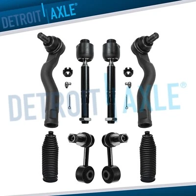 Front Tie rods & Boots + Sway Bars for 2008 2009 2010-2019 Toyota Tundra Sequoia - Image 1 of 4