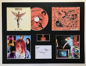 NIRVANA - Signed Autographed - IN UTERO - Album Display Deluxe - Picture 1 of 1