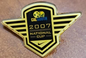 VTG Gold Toned Enameled Lapel Hat Pinback 2007 Cal South National Cup - Picture 1 of 5